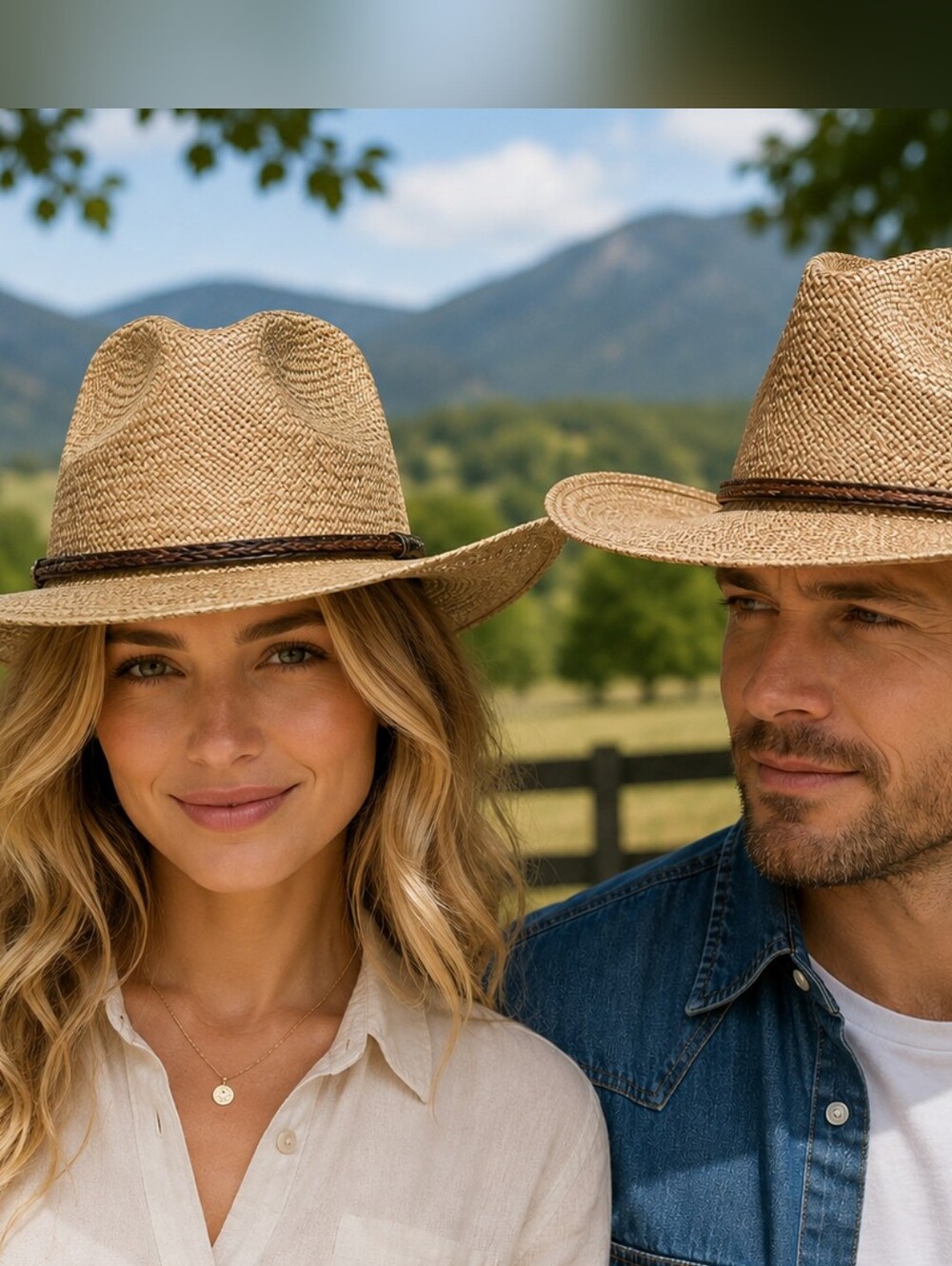 Stetson Unisex Straw Cowboy Hat Western Ranch Sun Hat